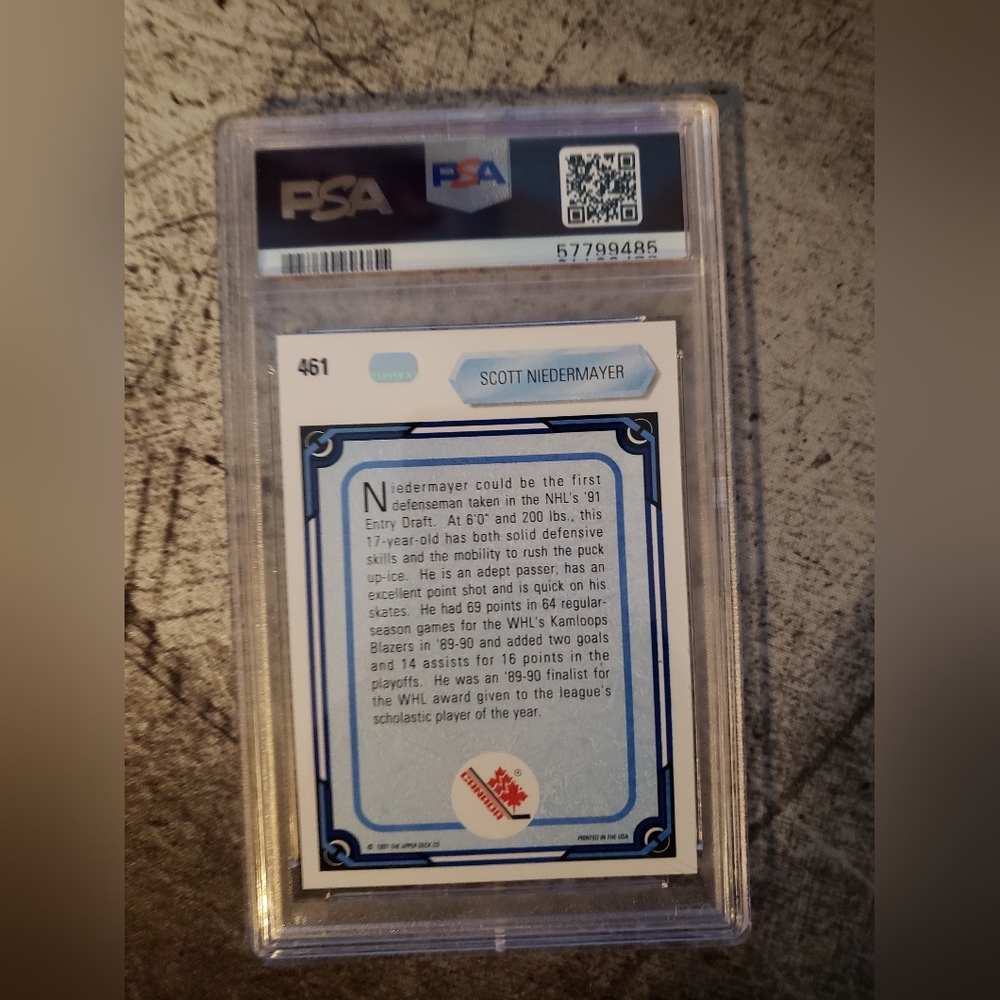 Scott Neidermayer Graded World Junior Champs Card